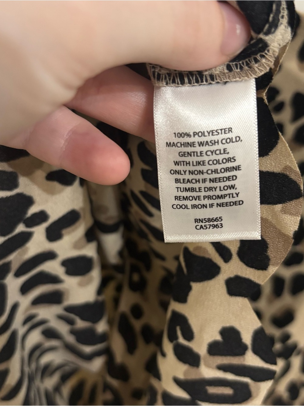Halogen Leopard Print Camisole Tank Top - Picture 4 of 6